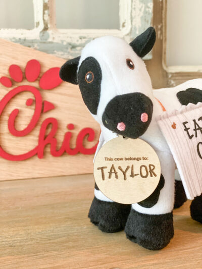 Engraved cow tag