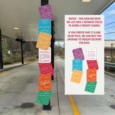 Sauce Signs for Canopy Pole
