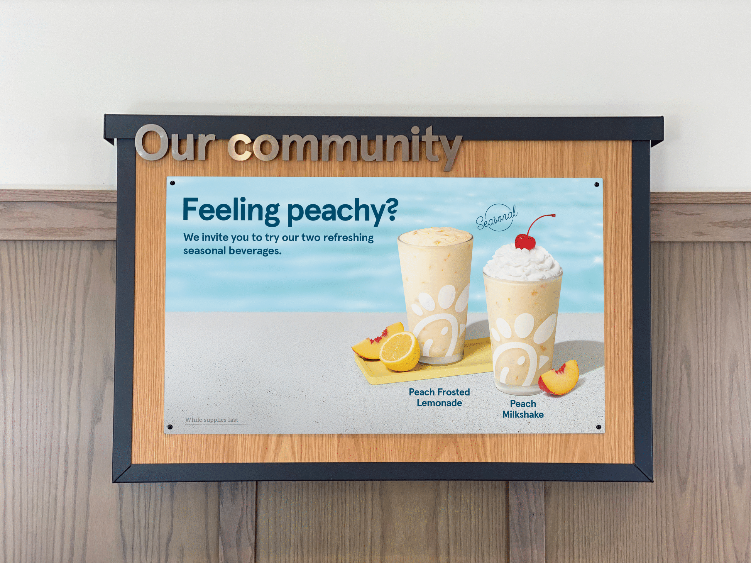 Community Board Magnet - Seasonal Peach (2025)