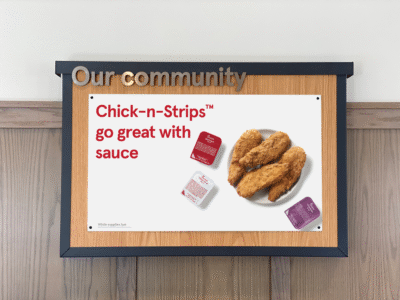 Community Board Magnet - Chick-n-Strips (Summer 2025)