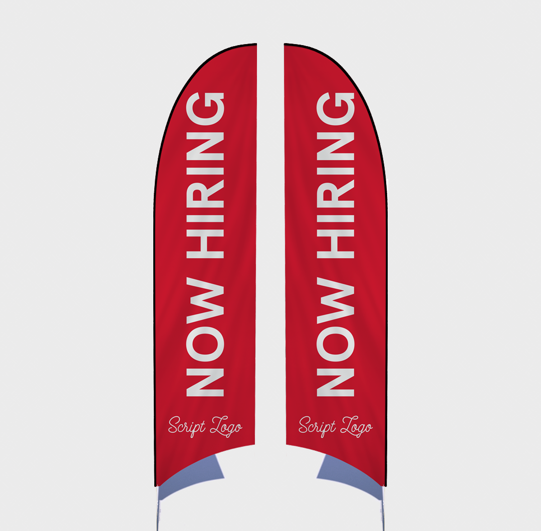 Double-sided Feather Flag