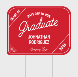Grad Sauce Die-cut Yard Sign