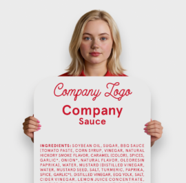 Set of 7 Dipping Sauce Signs